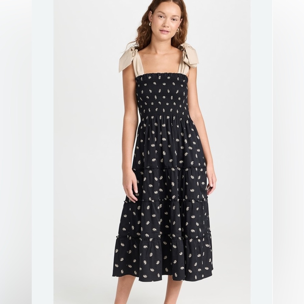 Hill House Home Ribbon Ellie Nap Dress Khaki Autumn Paisley